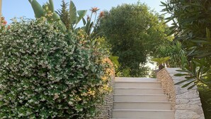 A stone staircase with steps leading up to a building. - Cannes Villa center pool spa classified (Cannes)