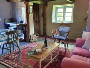 Fernseher, Kamin