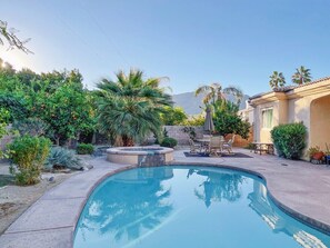 A heated pool