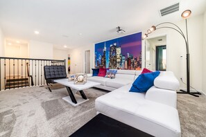 TV, DVD player, stereo