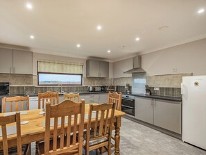 Dishwasher, high chair, cookware/dishes/utensils