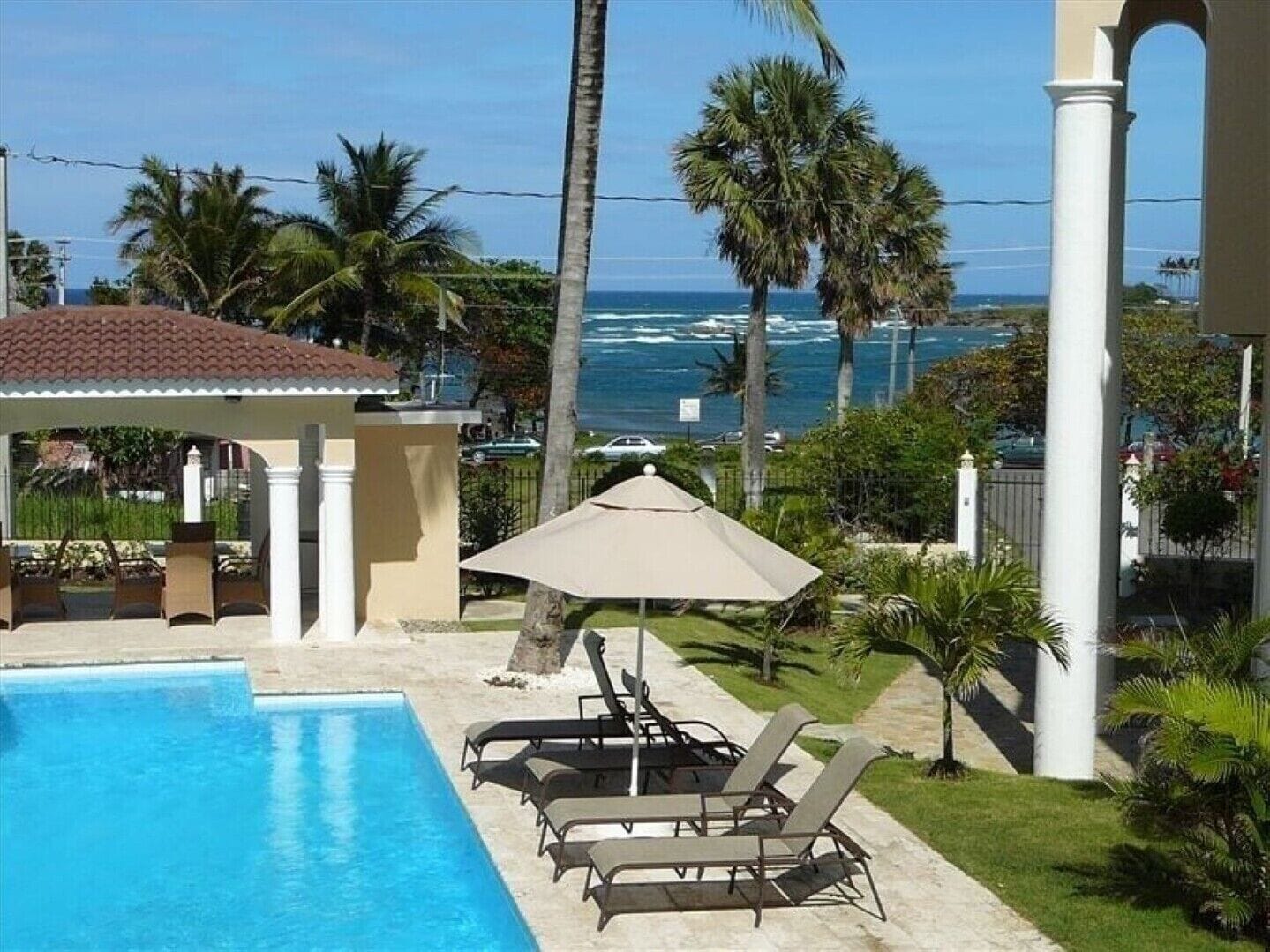A heated pool
