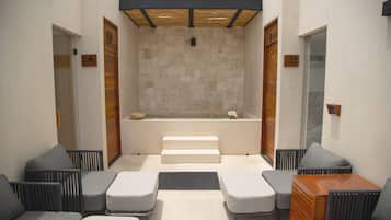 Couples treatment room(s), body treatments, deep-tissue massages