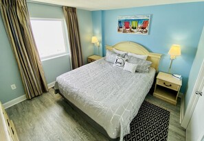 2 bedrooms, in-room safe, iron/ironing board, travel cot