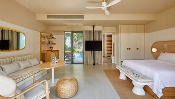 Literie hypoallergénique, couette en duvet d'oie, surmatelas, minibar