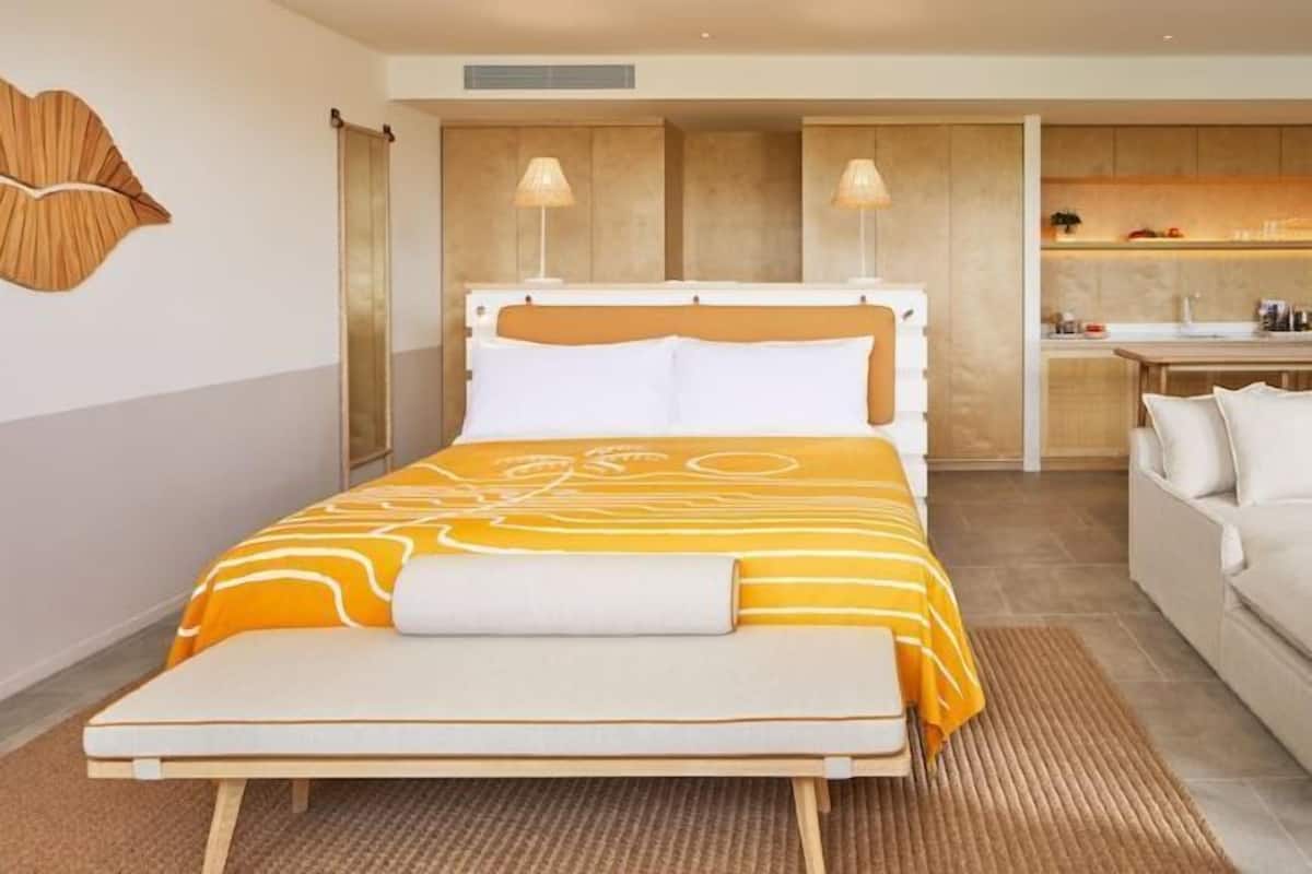 Hypo-allergenic bedding, down comforters, pillowtop beds, minibar