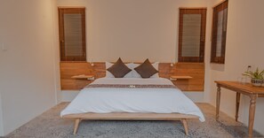 3 bedrooms, in-room safe, desk, laptop workspace - Villa Ascarya at Anandathu Villas | Luxury 3BR Villa w/ Private Pool in Canggu (Mengwi)