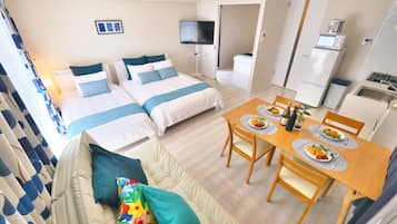 Family Apartment, Non Smoking | 1 bedroom, desk, blackout curtains, iron/ironing board