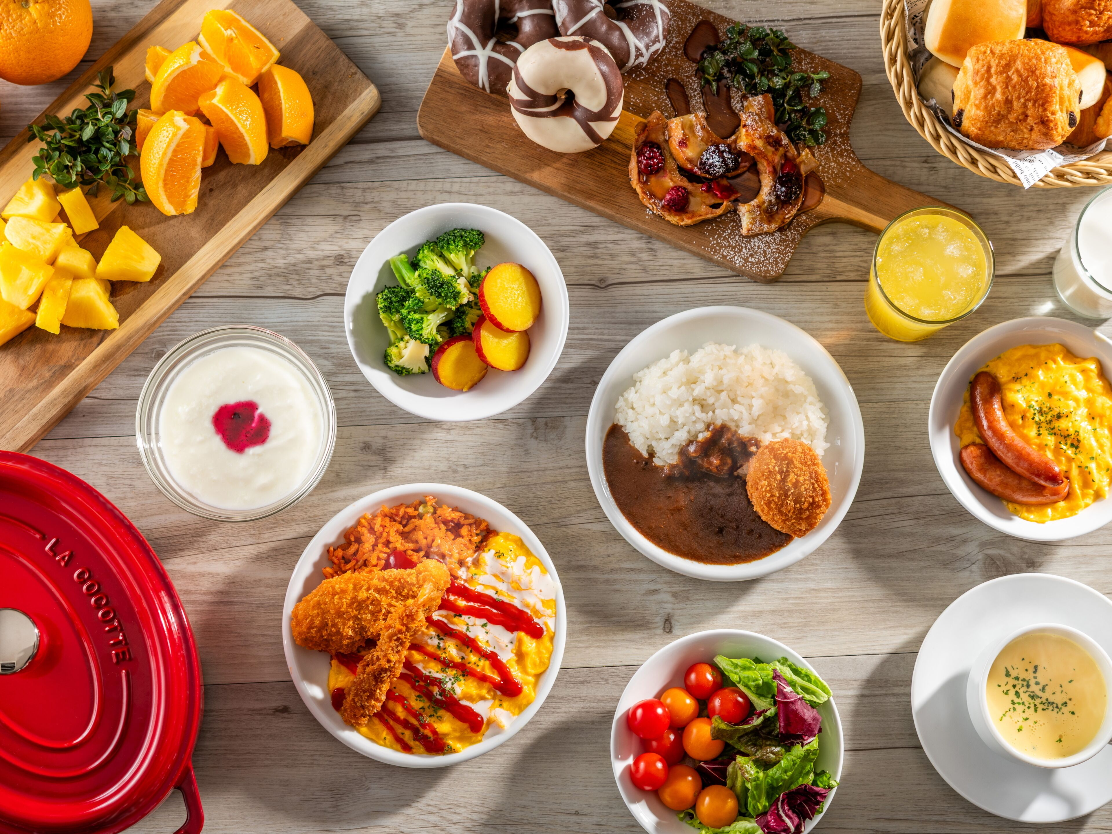 Café da manhã com buffet todos os dias mediante uma taxa