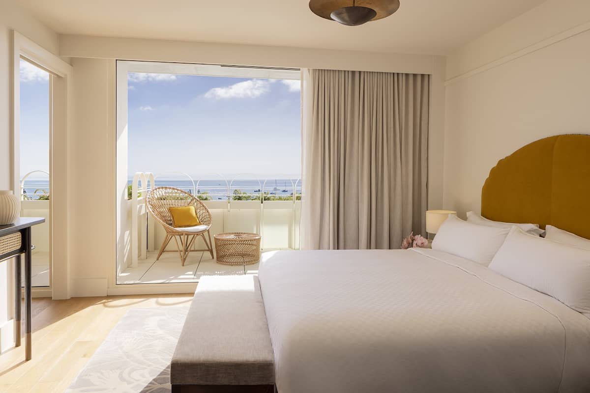 Premium-Zimmer, 1 King-Bett, Terrasse, Buchtblick