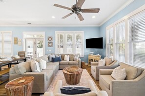 TV, offices - Steps to Sand & Surf! Peaceful Family Retreat – Prime Location to Best of 30A (Seacrest Beach)