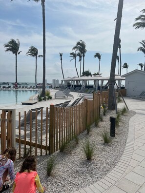 Outdoor pool, a heated pool - Beautiful Exclusive Nearly Waterfront Cottage (Captiva)