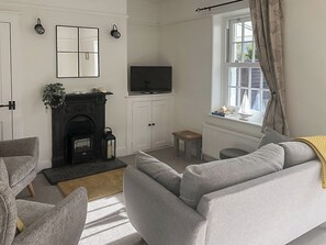 Living area - An original Coastguard’s Cottage with private access to the beach. (Bognor Regis)