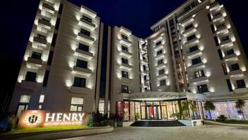 Front of property - evening/night