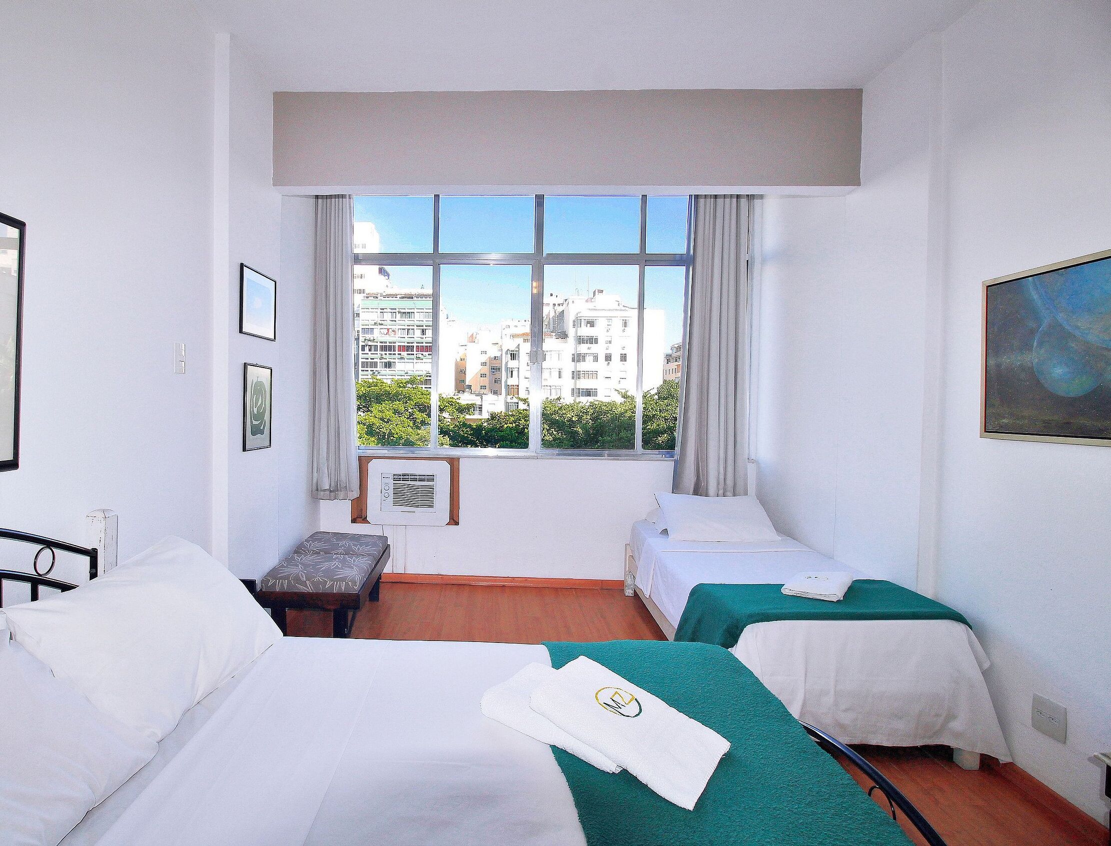 Iron/ironing board, free internet, bed sheets