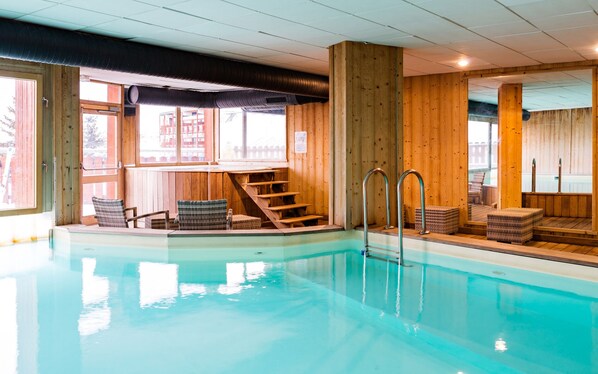 Indoor pool, a heated pool