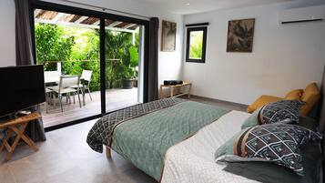 1 間睡房、熨斗/熨衫板、免費 Wi-Fi、床單