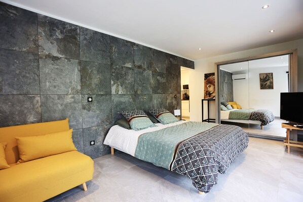 1 Schlafzimmer, Bügeleisen/Bügelbrett, kostenloses WLAN, Bettwäsche