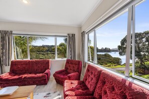 Living area - Ota Point Paradise - Whangaroa Holiday Home (Whangaroa)