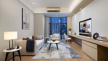 Coffres-forts dans les chambres, bureau, rideaux occultants