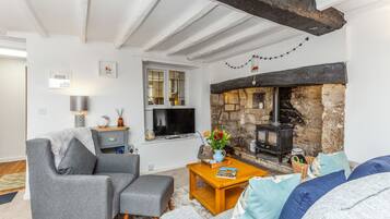 Télévision, cheminée