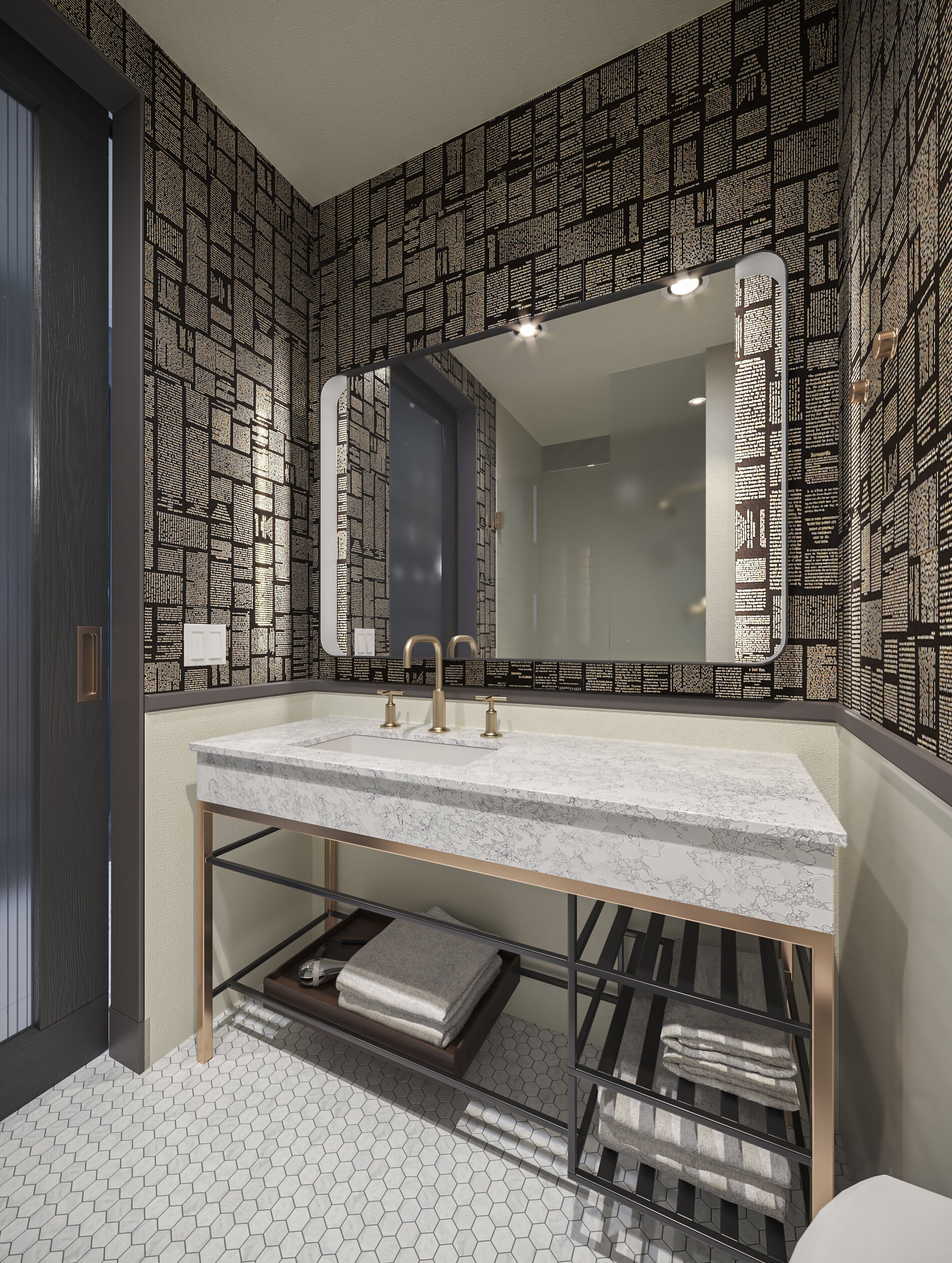 room, 1 king bed | bathroom | hair dryer, towels