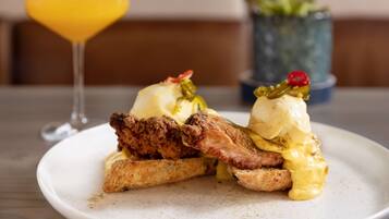 Daily cooked-to-order breakfast for a fee