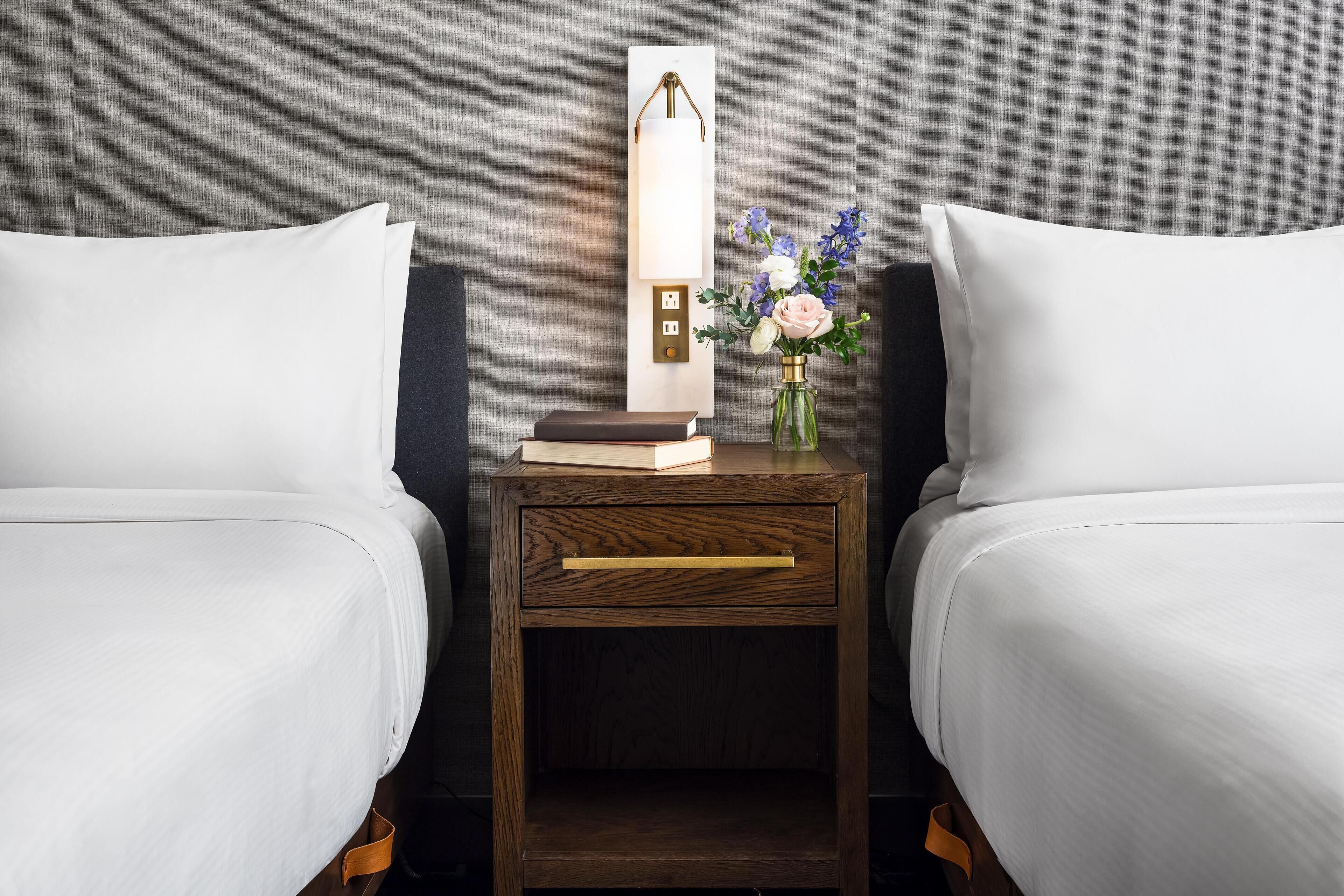 Premium bedding, pillowtop beds, individually decorated