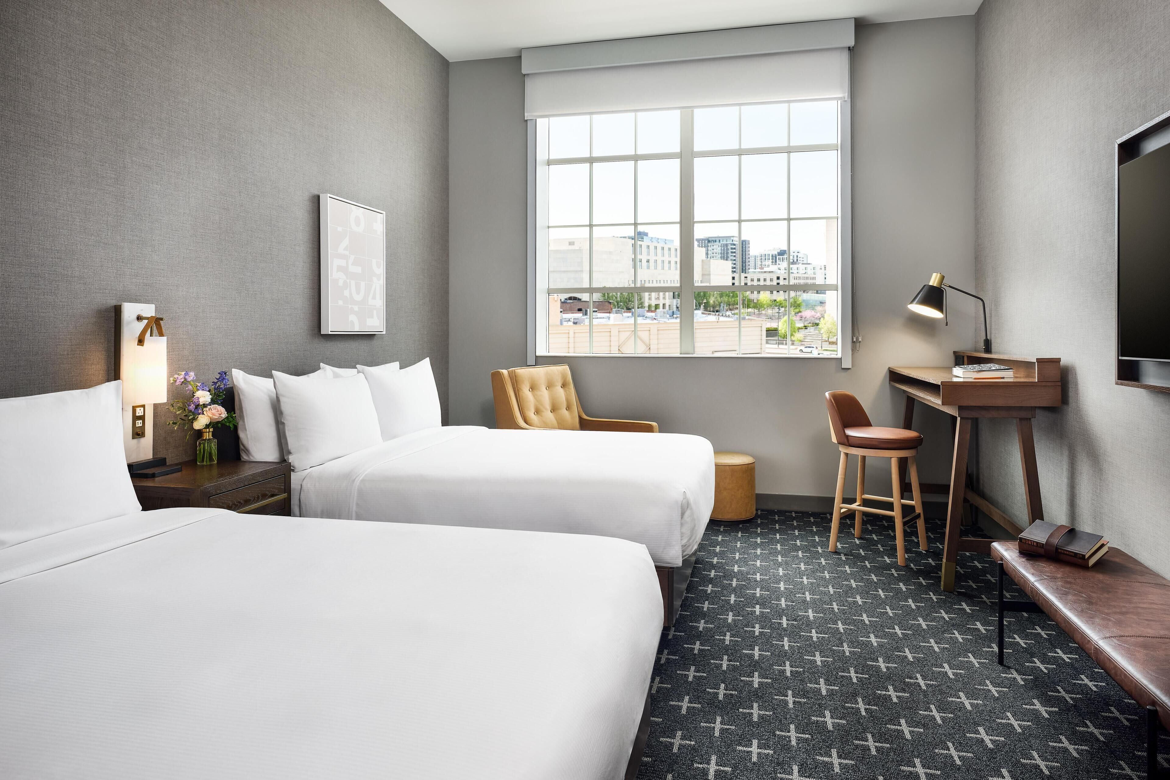Premium bedding, pillowtop beds, individually decorated
