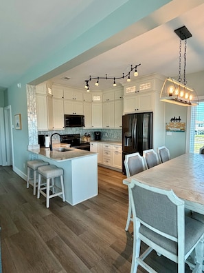 Fridge, microwave, oven, stovetop - Dog Friendly Private Beach House in Beautiful Fort Morgan, Alabama!  (Gulf Shores)