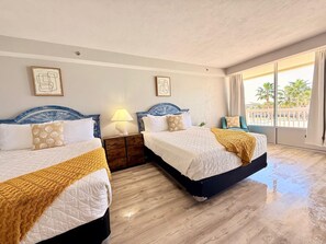 1 bedroom, iron/ironing board, free WiFi, bed sheets - ★Stylish & Comfy ☀Sunrise & Ocean View 65" Smart TV w/Ocean Front Balcony (Daytona Beach)