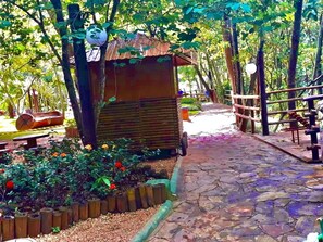 Terrace/patio - Waters of the Mountains. 2 bedroom apartment (Rio Quente)