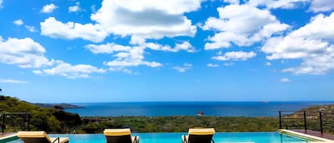 Outdoor pool, an infinity pool