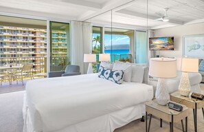 Iron/ironing board, free WiFi, bed sheets - Maui Resort Rentals: The Whaler 562 - Fully Renovated 5th Floor Studio, Fantastic Pacific Ocean and Black Rock Views! (Lahaina)