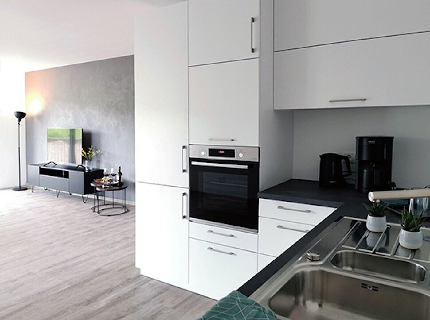 Kühlschrank, Ofen, Herdplatte, Geschirrspüler