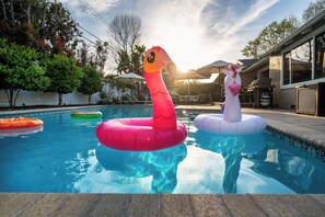 A heated pool