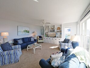 TV, DVD player - "Our Place" - Oceanfront Home, 5 Bedrooms / 5 Bathrooms (Holden Beach)