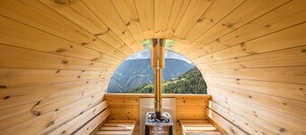 Appartement "Thalerhof Sancta Sebastianus" avec vue sur les montagnes, jardin et Wi-Fi
