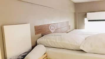 1 bedroom, desk, free WiFi, bed sheets