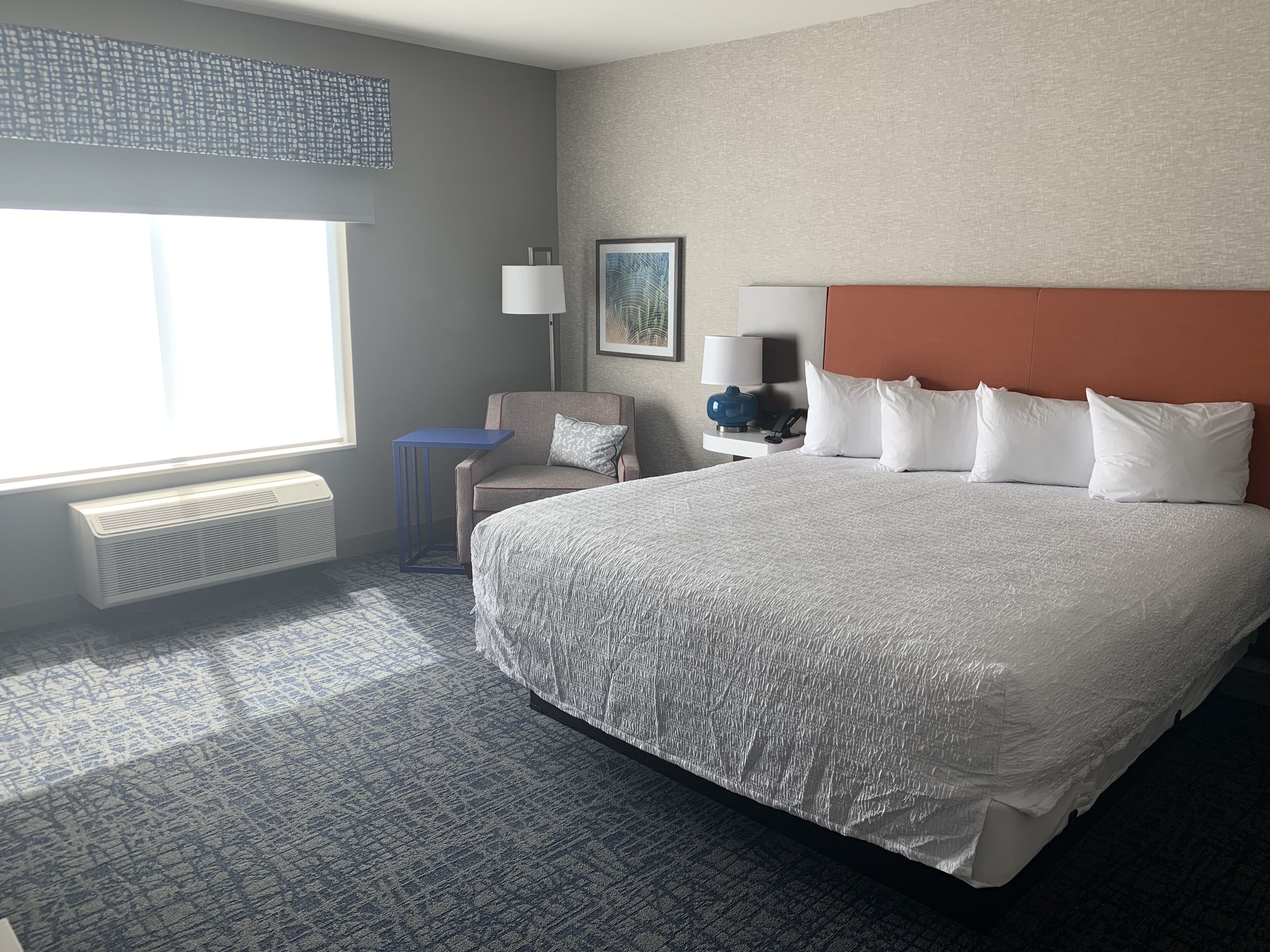 room, 1 king bed, refrigerator & microwave | iron/ironing board