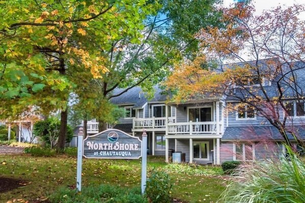 Exterior - This is a timeshare condominium complex located on the northern end of Chautauqua Institution at 20 Elm Lane (Chautauqua)