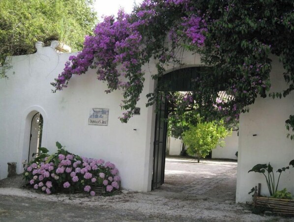 A white building with a sign reading "Junta B S. Jose".