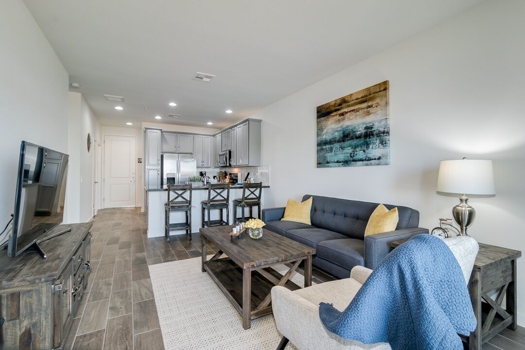 Condo, 1 Bedroom | Living area | TV, offices