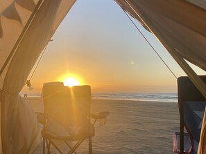 On the beach
