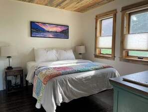 2 bedrooms, iron/ironing board, travel crib, WiFi