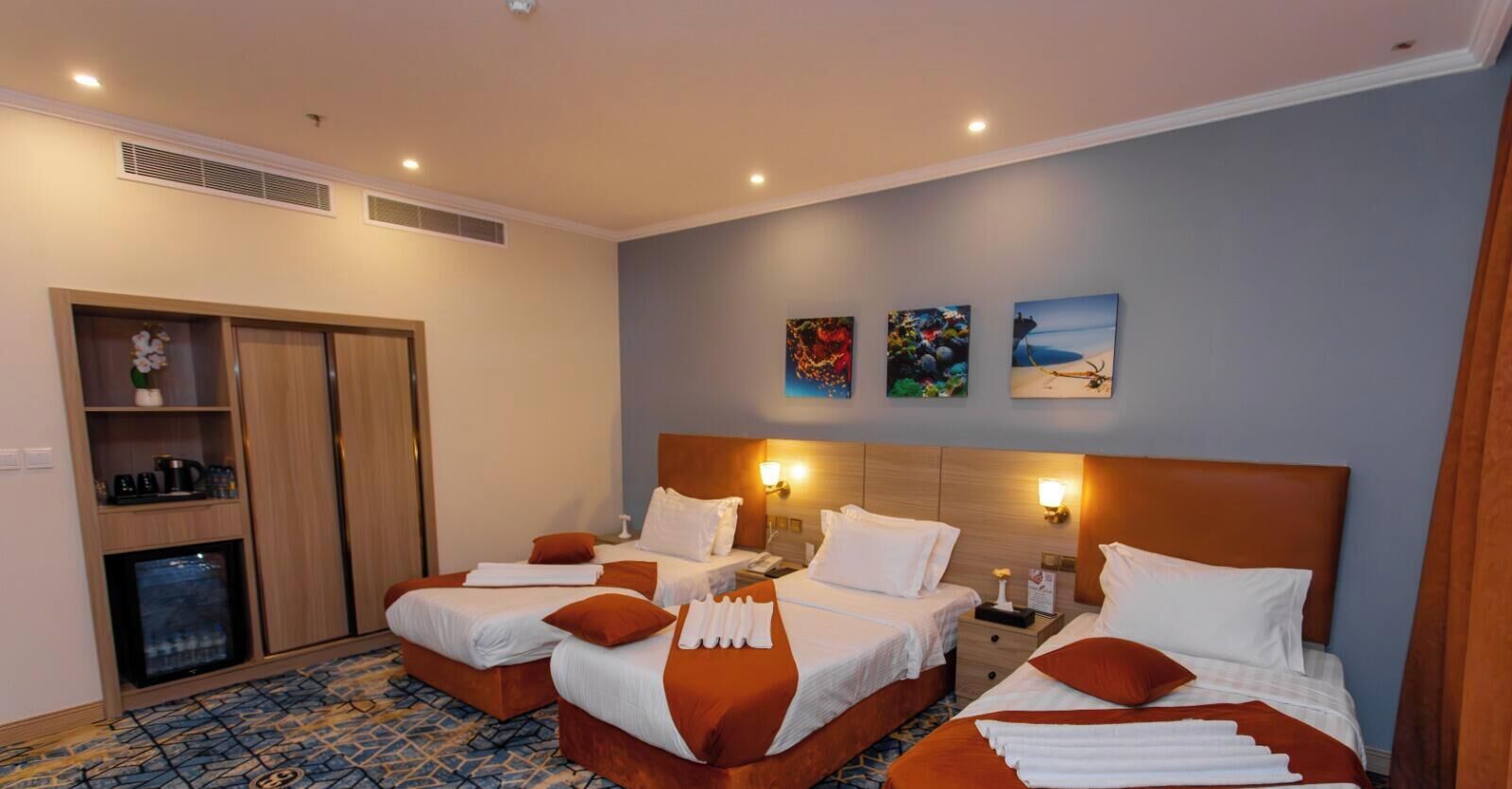 Triple Room | Premium bedding, pillow-top beds, minibar, individually decorated