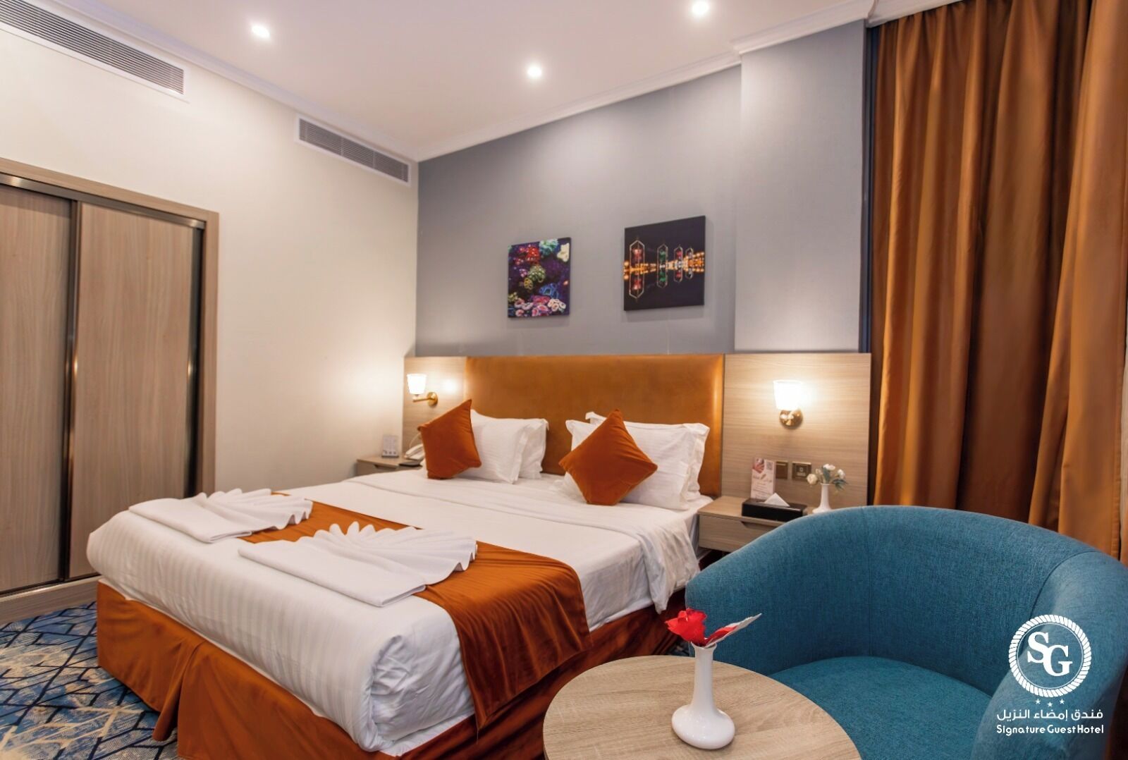 Doppia Deluxe uso singolo, 1 letto king | Biancheria da letto di alta qualità, materassi a doppio strato, minibar