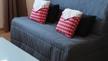 Smart TV, video games, foosball, books