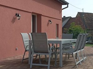 Outdoor dining - Gîte Chez Mamema  (Marlenheim)