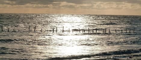 Guests can enjoy access to the ocean from this beachfront location.